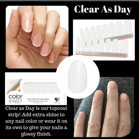 Color Street Clear as Day Top Coat Nail Set - Picture 1 of 4